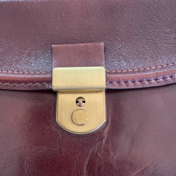 Vintage Men Genuine Leather Clutch Bag Business Handbag Wrist Wallet - Picture 3 of 6